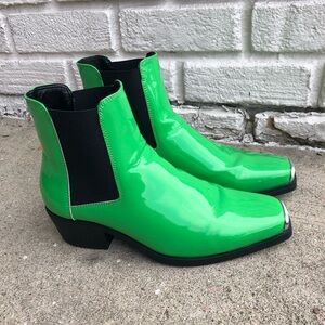 ASOS Design Men's Gorgeous Bright Green Boots Size 10